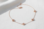 Moissanite Paved Flower Choker