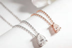 Luxe Pear Moissanite Pendant Necklace