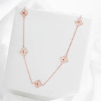 Moissanite Paved Flower Choker