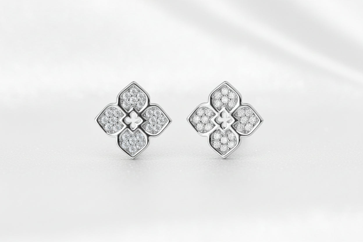 Classic Brilliance Moissanite Lab Diamond Studs