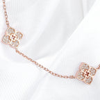 Moissanite Paved Flower Choker